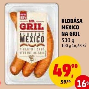 Klobása Mexico Na gril Penny