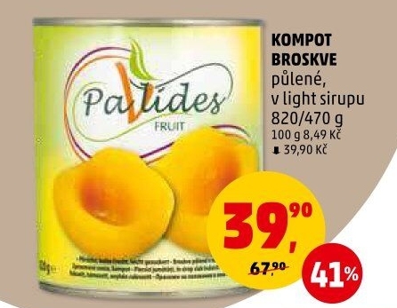 Kompot broskve Pavlides