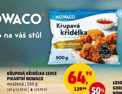 Křupavá křidélka mražená Nowaco - Penny Market akcniletaky.com