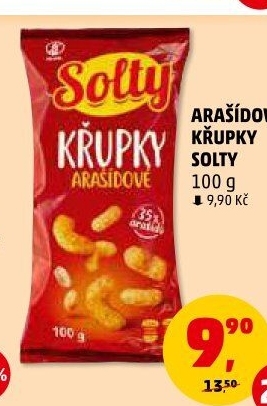 Křupky arašídové Solty