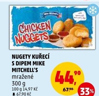Kuřecí nugetky mražené Mike Mitchell'