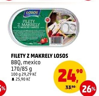 Makrela filety v omáčce Losos
