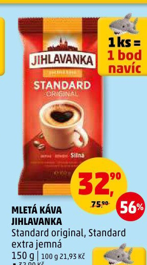 Mletá káva Standard Jihlavanka