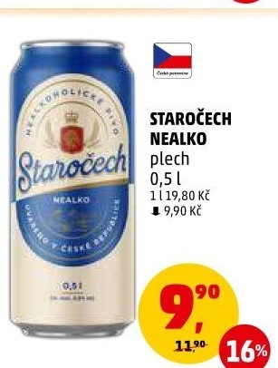 Nealkoholické pivo Staročech