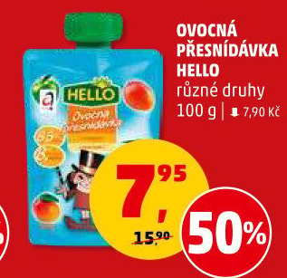Ovocná kapsička Hello