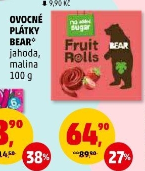 Ovocné pásky Bear Yoyo