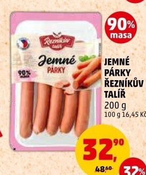 Párky jemné Řezníkův talíř