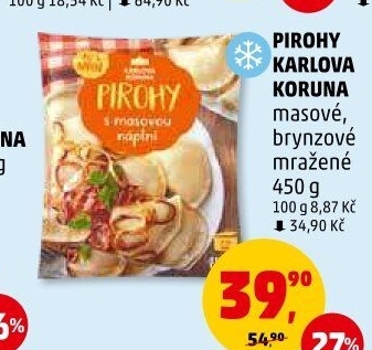 Pirohy mražené Karlova Koruna
