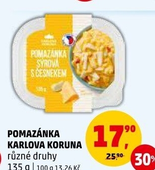 Pomazánky Karlova Koruna