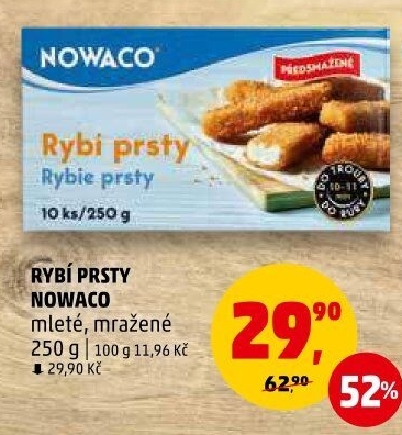 Rybí prsty předsmažené mražené Nowaco