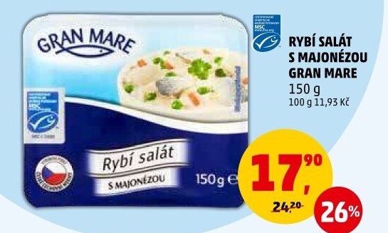 Rybí salát s majonézou Gran Mare