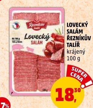 Salám lovecký Řezníkův talíř