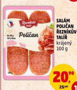Salám Poličan Řezníkův talíř
