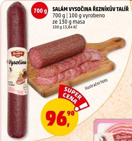 Salám Vysočina Řezníkův talíř