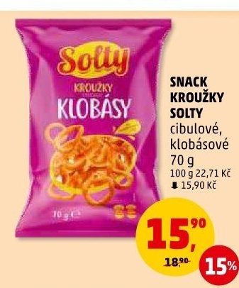 Snack Kroužky Solty