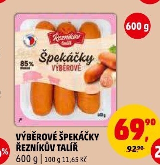 Špekáčky výběrové Řezníkův talíř