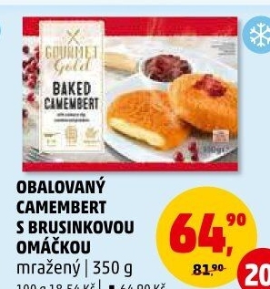 Sýr Camembert smažený mražený Gourmet Gold