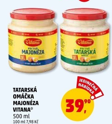 Tatarská omáčka poctivá Vitana