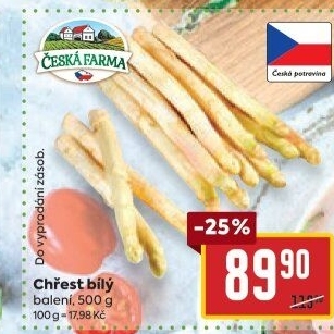 Chřest bílý Česká farma