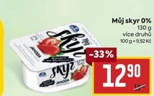 Dezert zakysaný ochucený Můj Skyr 0% Milko
