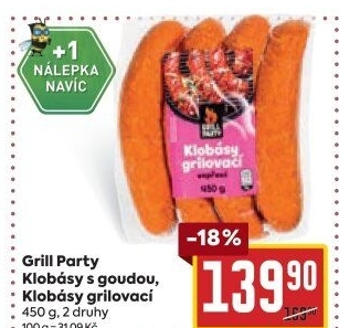 Klobása s goudou Grill Party