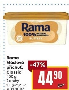 Margarín máslová příchuť Rama