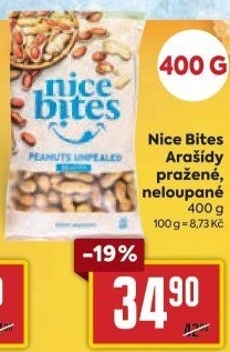 Neloupané arašídy Nice Bites