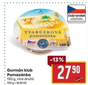 Pomazánky Gurmán klub