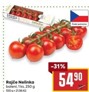 Rajčata keříková Čerstvě utrženo