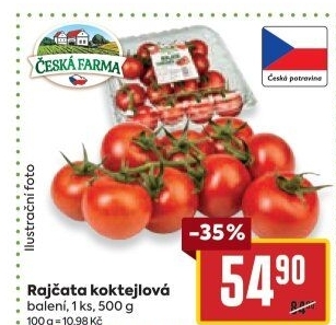 Rajčata koktejlová Česká farma