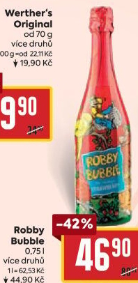 Sekt nealkoholický dětský Robby Bubble