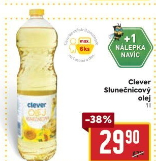 Slunečnicový olej Clever