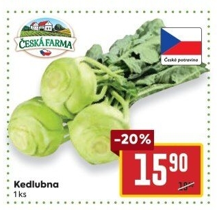 Kedlubna Česká farma