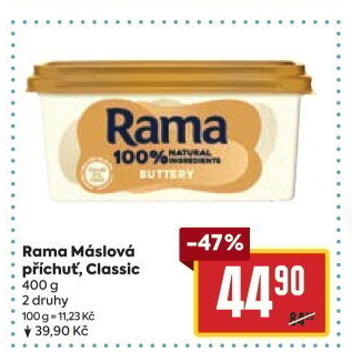 Margarín máslová příchuť Rama