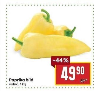 Paprika bílá