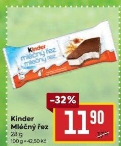 Řez mléčný Kinder