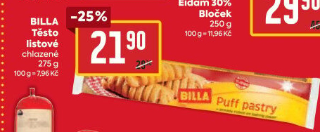 Těsto listové Billa