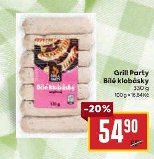 Bílé klobásky Grill Party