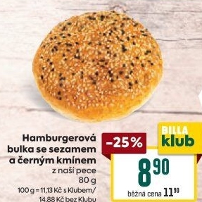 Bulka na hamburger
