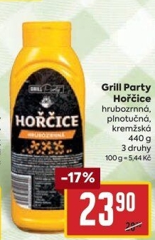 Hořčice hrubozrnná Grill Party