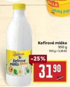 Kefírové mléko neochucené Mlékárna Valašské Meziříčí