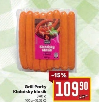 Klobása klasik Grill Party
