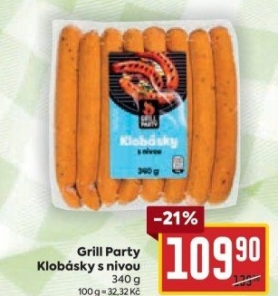 Klobása s nivou Grill Party