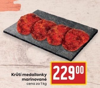 Krůtí medailonky marinované