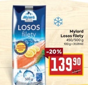 Losos filety mražený Mylord