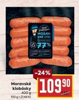Moravské klobásky Laďa Grileman Kostelecké uzeniny