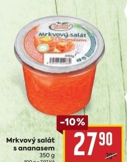 Mrkvový salát s ananasem Jihočeská zelenina