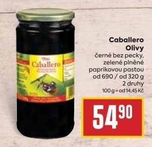 Olivy černé Caballero