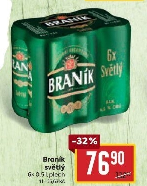 Pivo světlé Braník