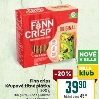 Plátky křehké Finn Crisp